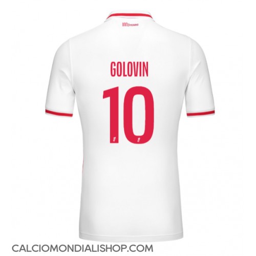 Maglie da calcio AS Monaco Aleksandr Golovin #10 Prima Maglia 2024-25 Manica Corta